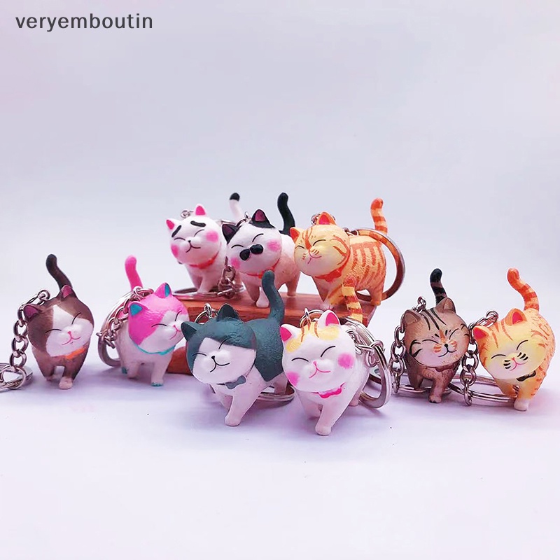 Móc Khóa Kim Loại Hình Mèo Dễ Thương