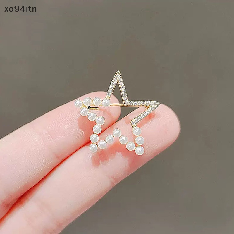 Ghim Cài Áo Hình Hoa / Ngôi Sao Bằng Kim Loại Chống Lóa Thời Trang Cho Nữ