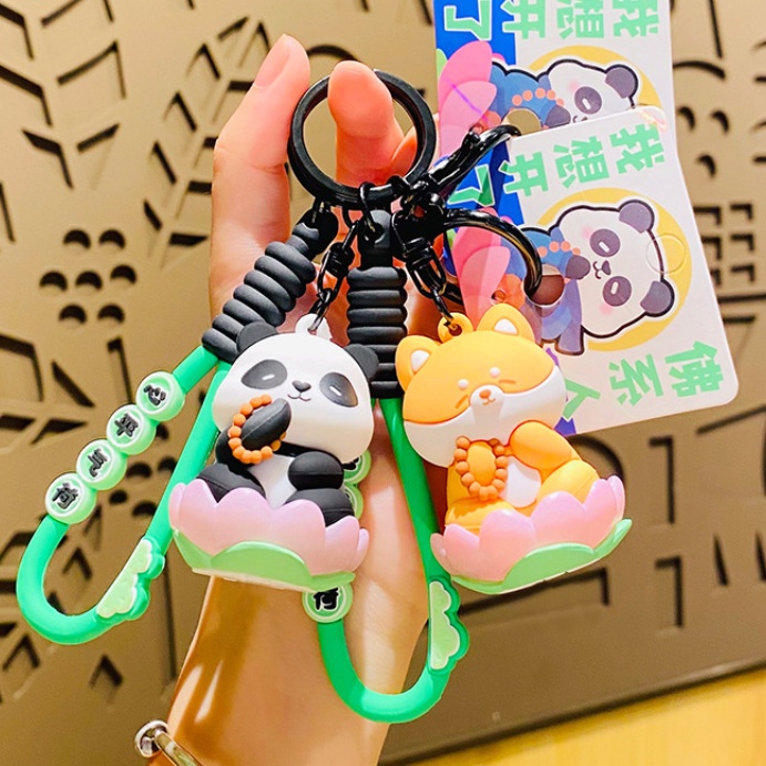 Móc Khóa Hình Gấu Trúc Hoạt Hình Dễ Thương