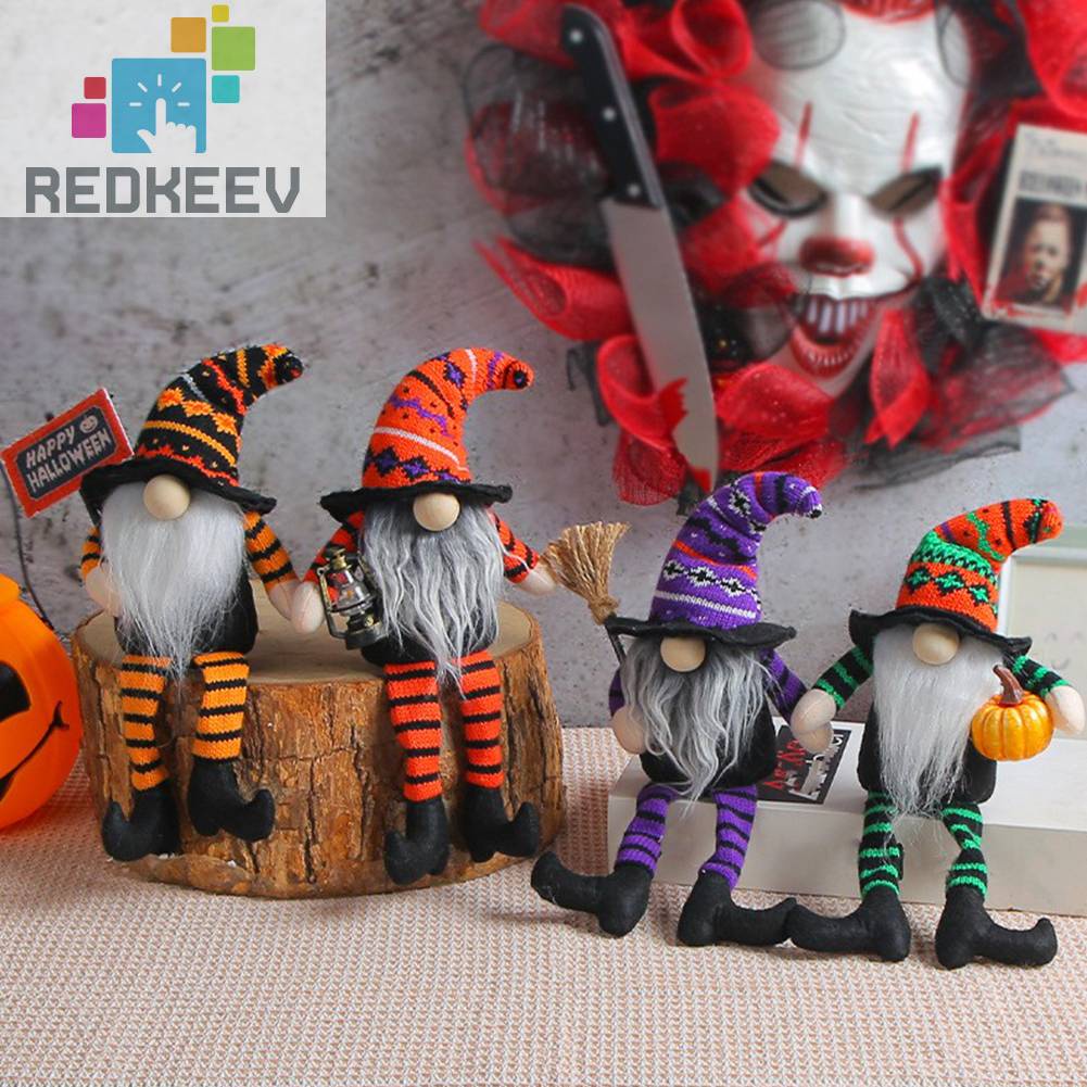 Đệm Cotton Họa Tiết Hoạt Hình Phù Thủy Gnome Dễ Thương Dùng Trang Trí Giáng Sinh