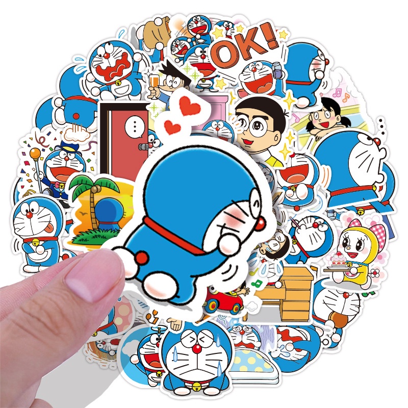 Bộ 40 Món Đồ Thời Trang Cá Tính ❉ Doraemon. Sticker Dán Trang Trí Nhật Ký Xinh Xắn ❉ Sticker Dán Trang Trí Nhật Ký, Sổ Tay, Ván Trượt