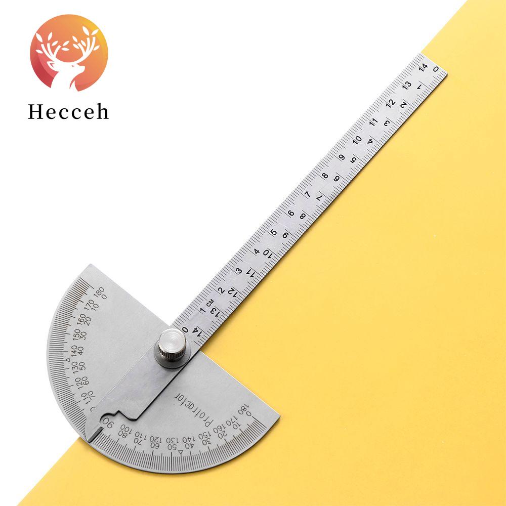 HECCEH Thước Đo Góc 180 Độ 14.5cm Chuyên Dụng Cao Cấp