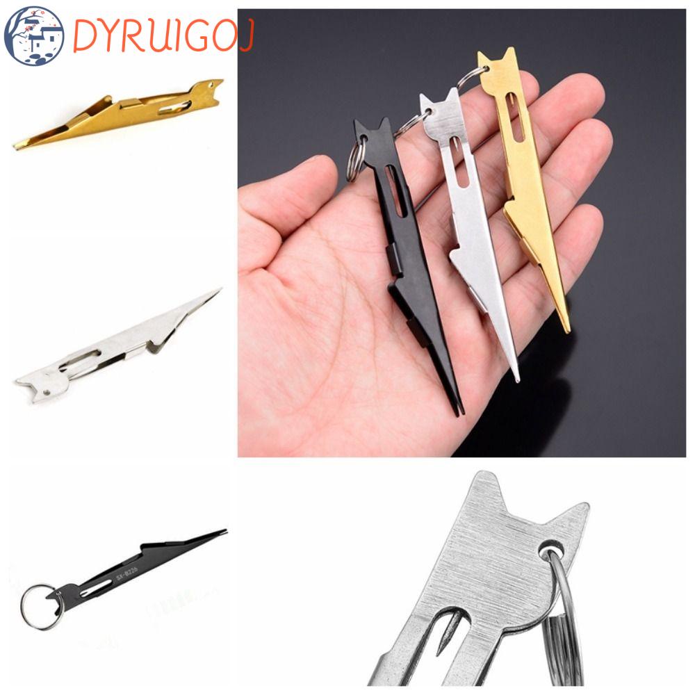 DYRUIDOJ Dụng Cụ Thắt Nút Dây Câu Cá Nhanh Chóng Bằng Thép Không Gỉ