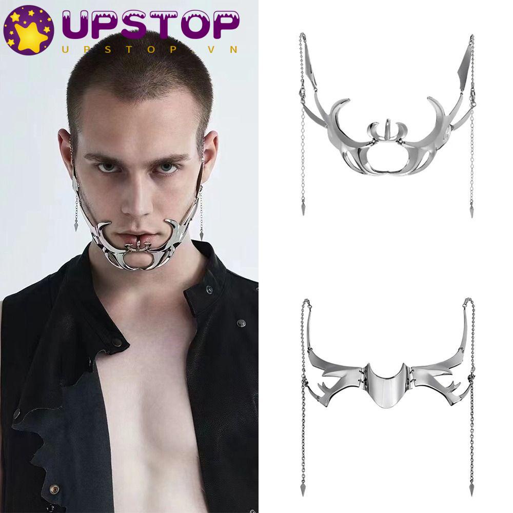 UPSTOPVN Dây Chuyền Mặt Hình Máy Cyber Punk Dạng Lỏng Điều Chỉnh Được Phong Cách Gothic Thời Trang Cho Nam Và Nữ