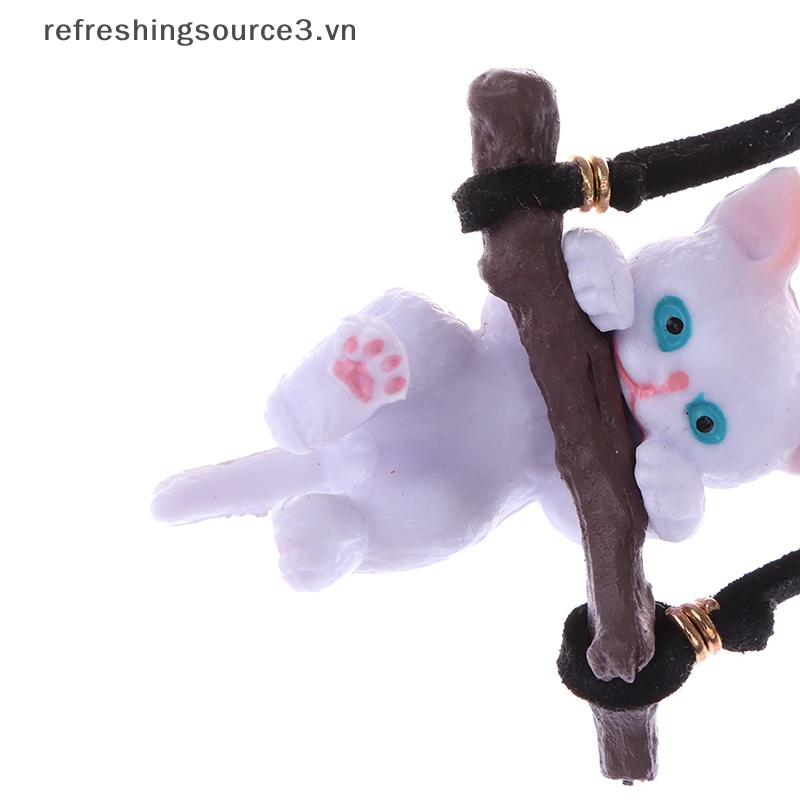 Dây Treo Trang Trí Nội Thất Xe Hơi Hình Chú Mèo Nhánh Cây Dễ Thương REFRE3 3.vn}