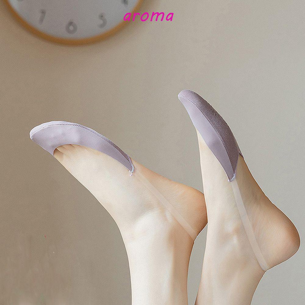 AROMA Vớ Lụa Lạnh Vô Hình Thoáng Khí Thoải Mái Mùa Hè Đơn Giản Cho Nữ