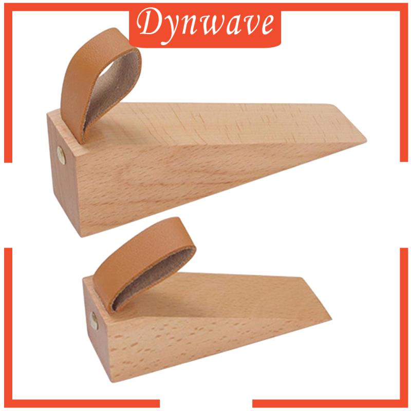 Dụng Cụ Chặn Cửa Bằng Gỗ Sồi Cứng Cáp Có Dây Treo Chống Trượt