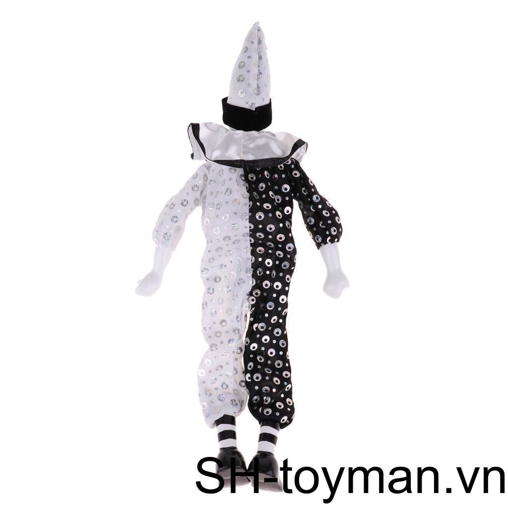 Mô Hình Búp Bê Chú Hề Bằng Sứ Phong Cách Vintage Kích Thước 38cm 15inch