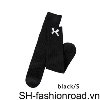 Vớ cotton cao đến đầu gối dễ thương dành cho bé gái