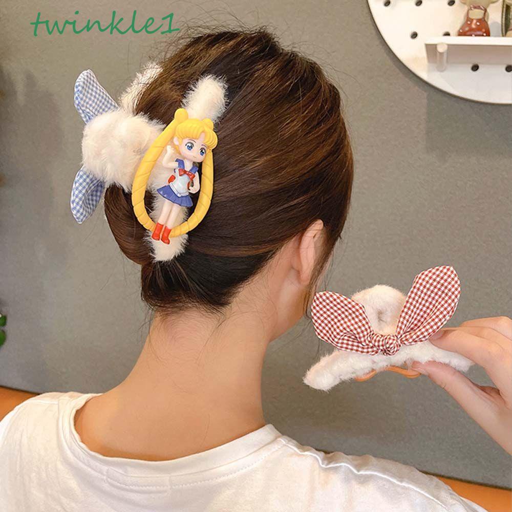 TWINKLE Kẹp TóC HìNh Tai Thỏ / ThủY Thủ MặT Trăng Dễ Thương Cho Nữ