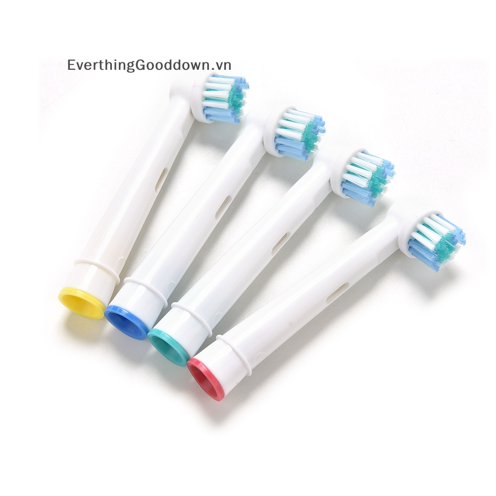4 Đầu Bàn Chải Đánh Răng Điện EB17-4 Thay Thế Everthingooddown New  Đầu Bàn Chải Điện Thay Thế 4X4X Cho Braun Vitality Mới Mới Khung Viền Thay Thế Cho Đồng Hồ Ele 4 4
