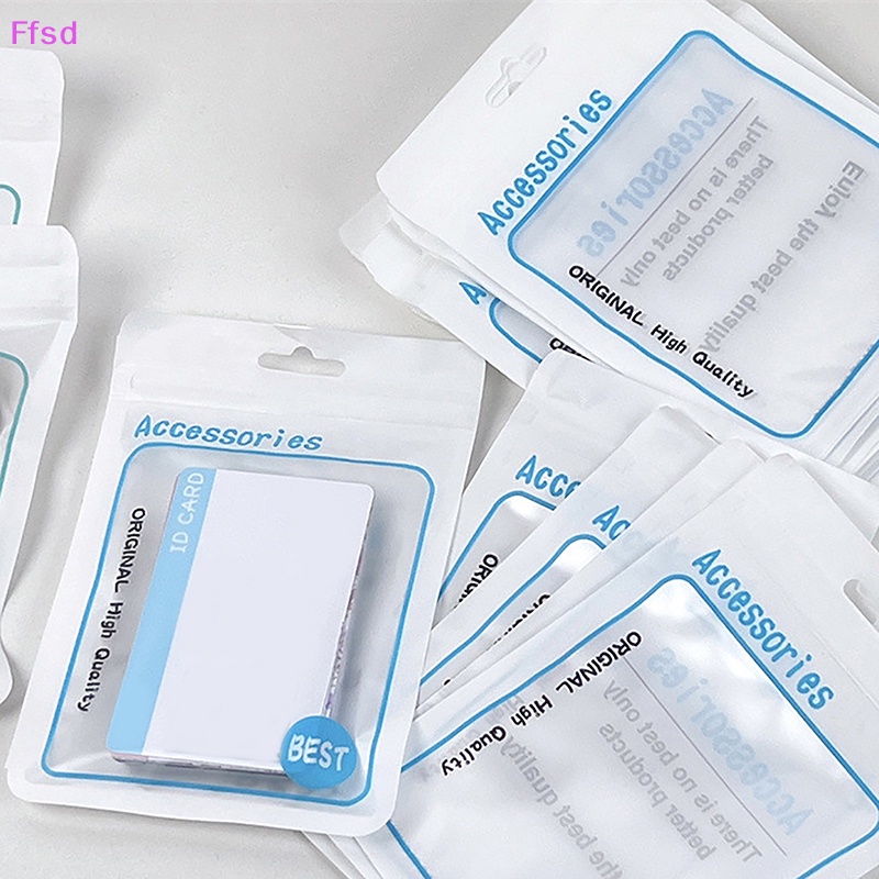 Set 10 Túi Đựng Thẻ Ảnh Có Khóa Kéo In Hình Thần Tượng Phong Cách Hàn Quốc