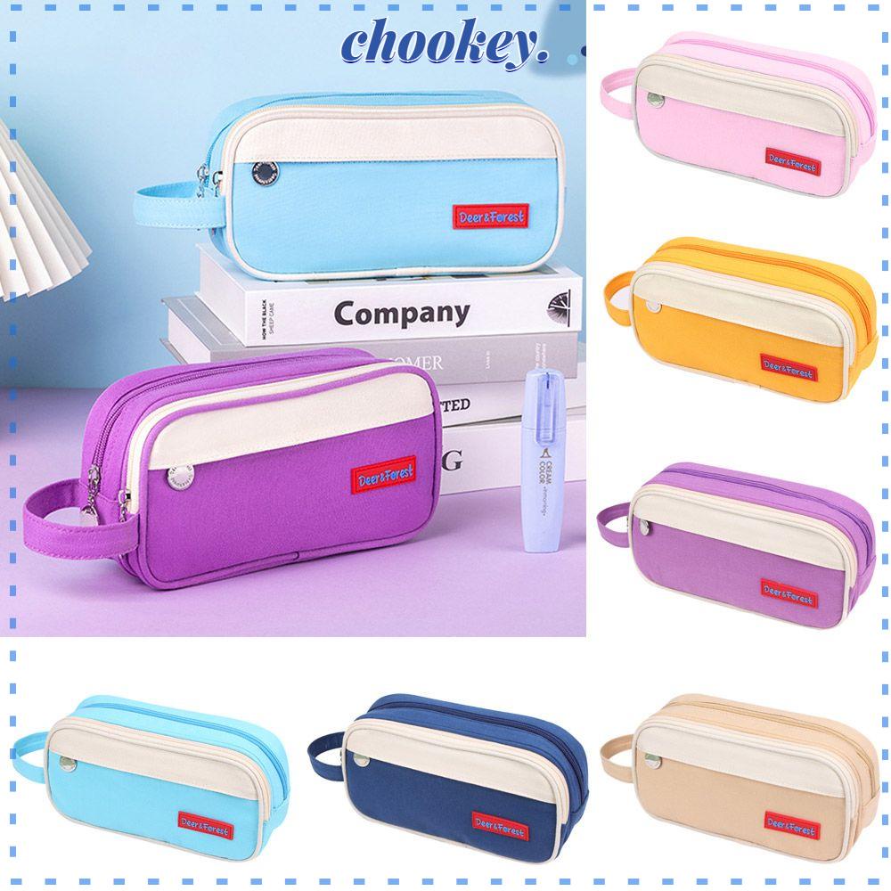 CHOOKEY Hộp Bút Cỡ Lớn Họa Tiết Hoạt Hình Dễ Thương Cho Học Sinh