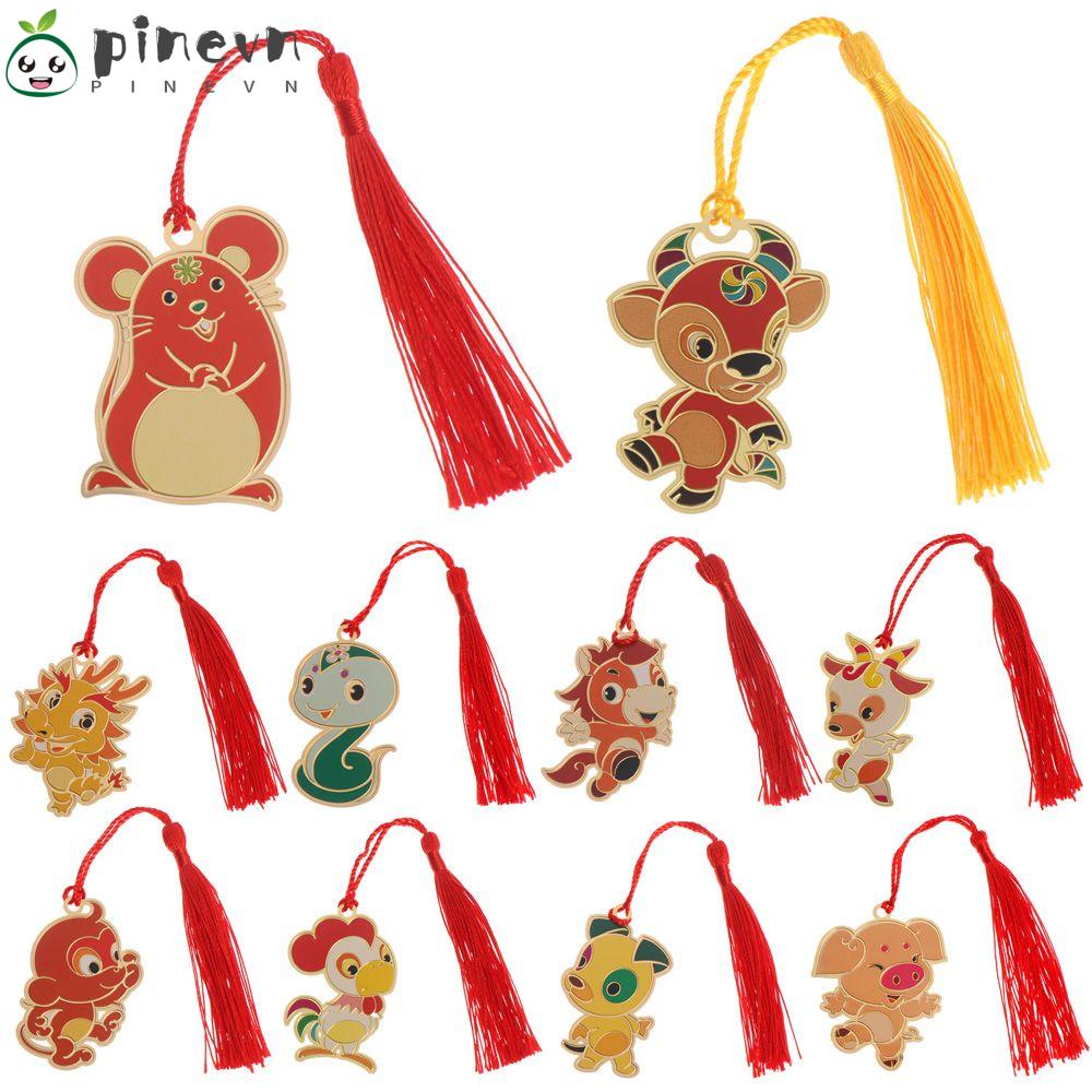 PINEVN Sách Đánh Dấu Năm Mới Phối Tua Rua Độc Đáo Cho Bé