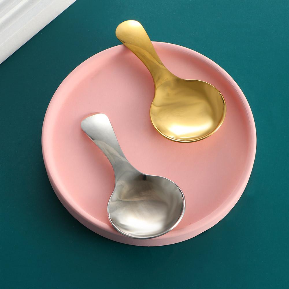 YIYU Muỗng Cà Phê Mini Bằng Thép Không Gỉ Cho Trẻ Em