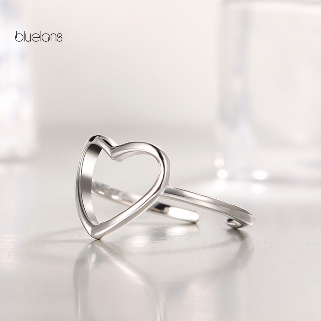 Nhẫn Hở Bằng Hợp Kim Thiết Kế Đục Lỗ Thời Trang Chống Mòn Cho Nữ