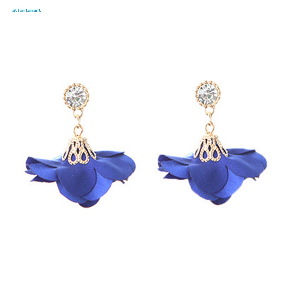 Túi Đựng Đồ Đa Năng Tiện Lợi Dễ Sử Dụng| Khuyên Tai Hoa Vải Vintage Đính Đá Thời Trang