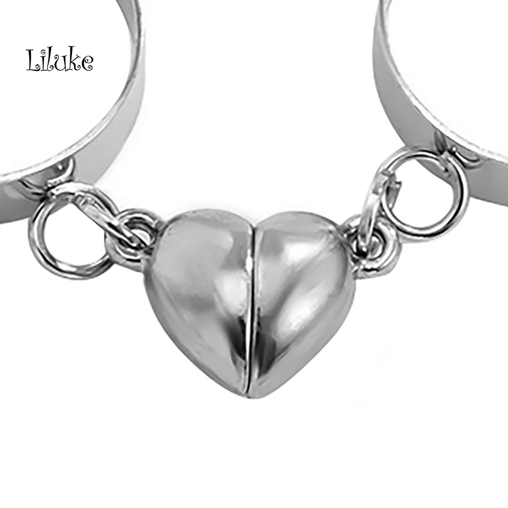 Bộ 2 Nhẫn Đôi Nam Châm Hình Trái Tim Đáng Yêu