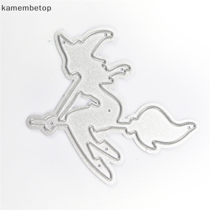 Khuôn Cắt Giấy Kim Loại Hình Phù Thủy Halloween