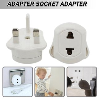 New uk 2-pin to 3-pin eu european shaver adapter plug socket converter travel
