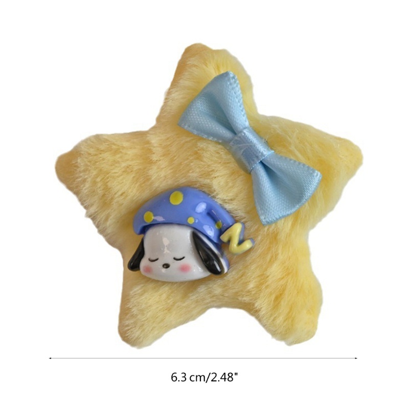 Kẹp Tóc Ngôi Sao Mini Đính Lông Nhung Dễ Thương Xinh Xắn Y2K