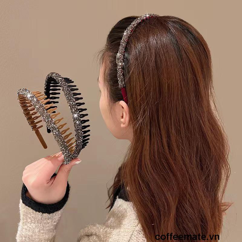 ⚡Băng Đô Cài Tóc Bện Đính Đá Lấp Lánh Phong Cách Mới Cho Nữ