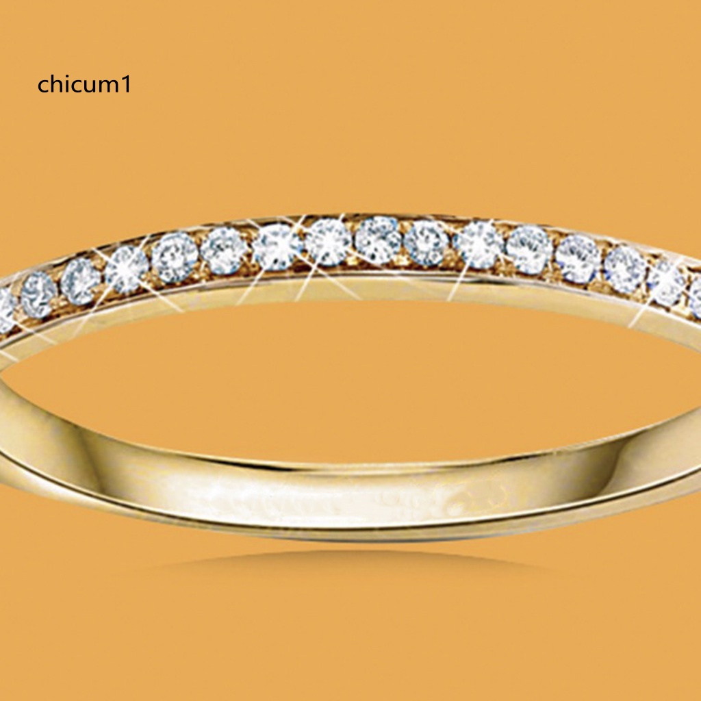 Set 2 Nhẫn Hợp Kim Đính Đá Zircon Sáng Tạo Cho Nữ