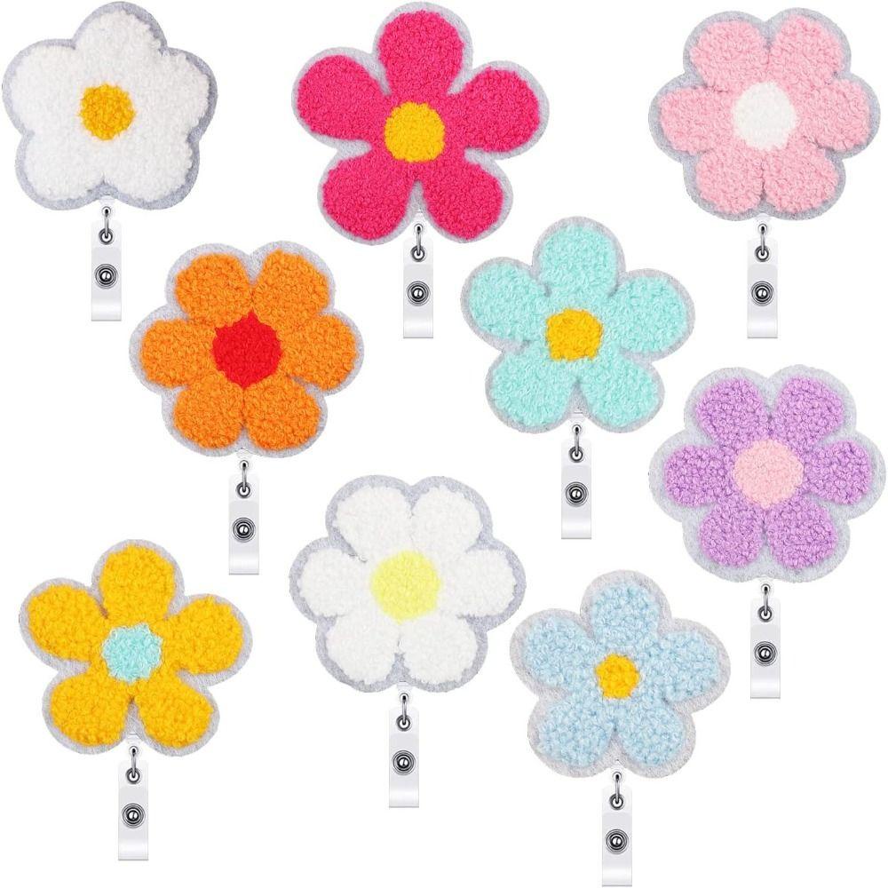 CHOOKEY Set 9 Huy Hiệu Thêu Hoa Nhiều Màu Sắc Có Thể Thu Gọn Cho Văn Phòng