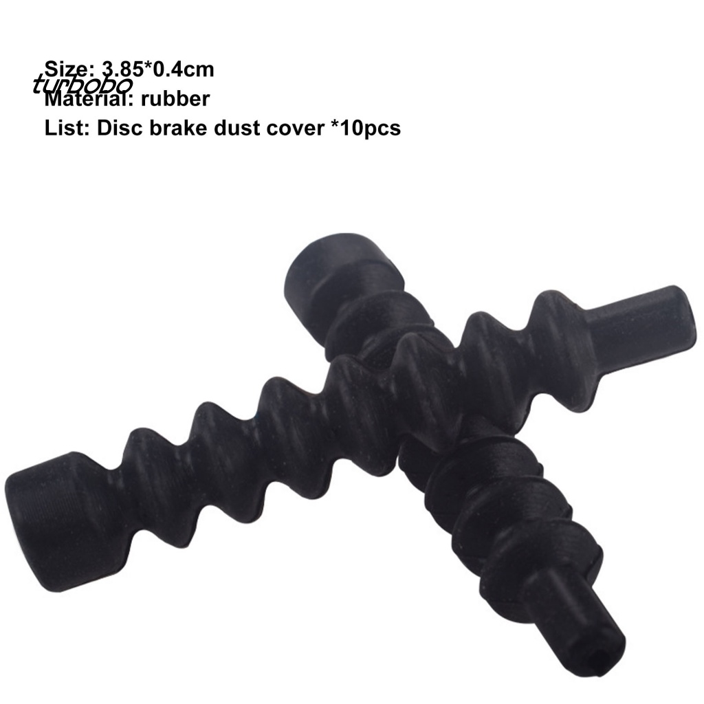 Set 10 Ống Cao Su Chữ V Bọc Phanh Thắng Xe Đạp Chống Nước &amp; Mài Mòn