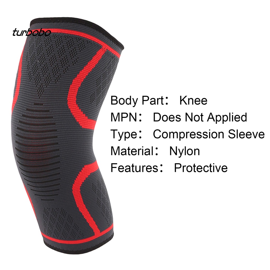 Turbobo Băng Quấn Bảo Vệ Đầu Gối Bằng Nylon Co Giãn Tiện Lợi Dành Cho Chạy Bộ