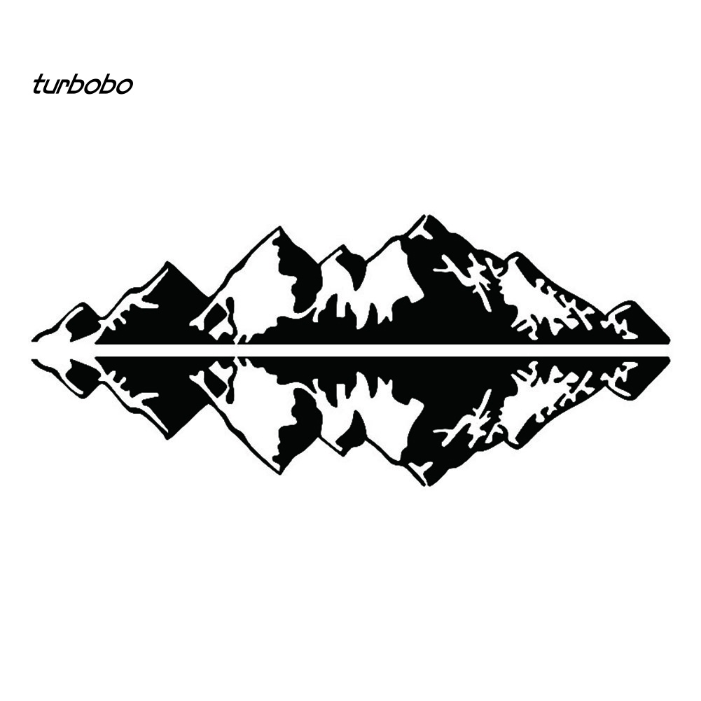 Đề Can PVC Dán Trang Trí Thân / Cửa Xe Hơi / Xe Tải Hình Núi turbobo