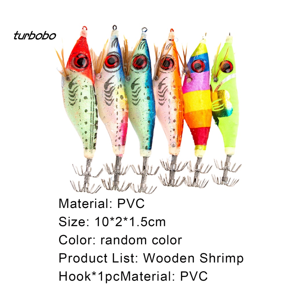 Mồi Câu Cá Giả Hình Bạch Tuộc / Tôm Dạ Quang Bằng PVC