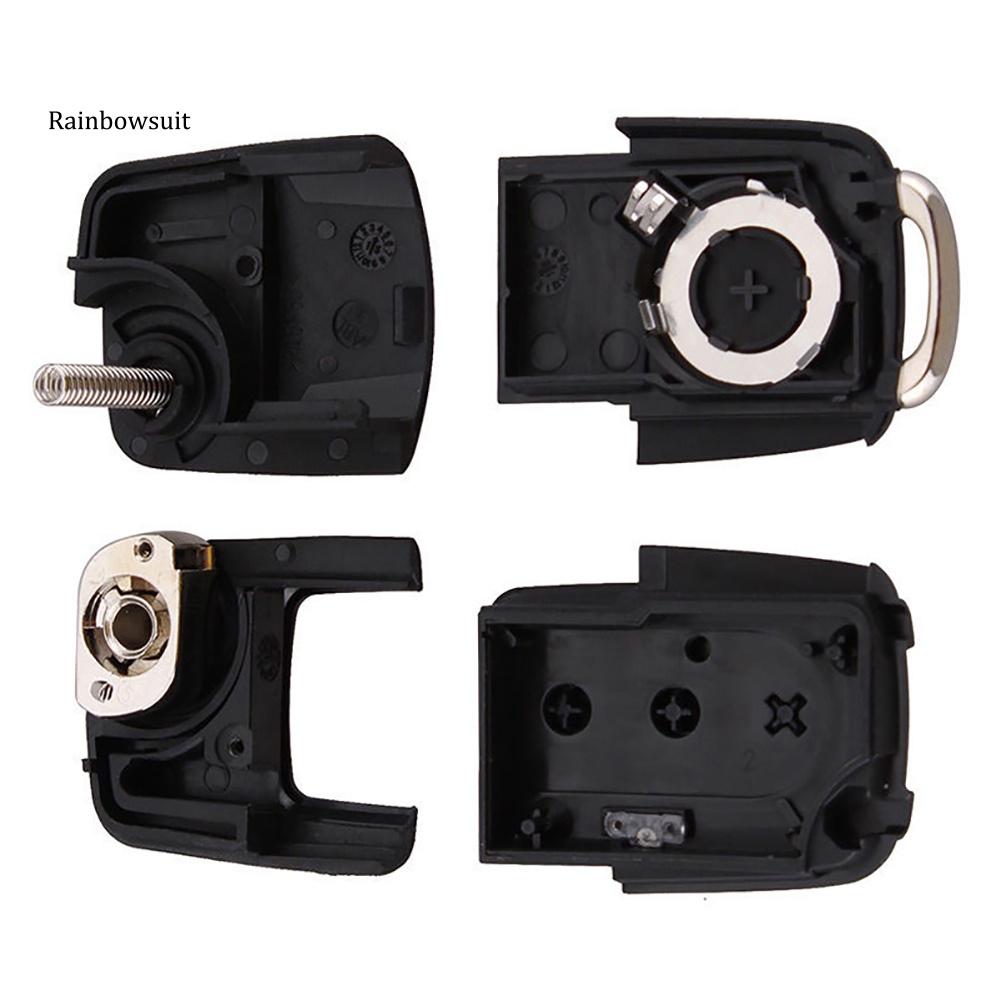 Vỏ Bọc Chìa Khóa Điều Khiển Từ Xa 3 Nút Gấp Gọn Cho Bora Passat Golf Polo Jetta