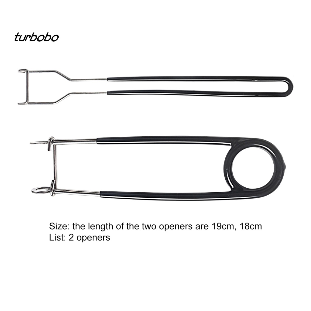 Set 2 Dụng Cụ Hỗ Trợ Câu Cá Chống Trầy Bằng Thép Không Gỉ