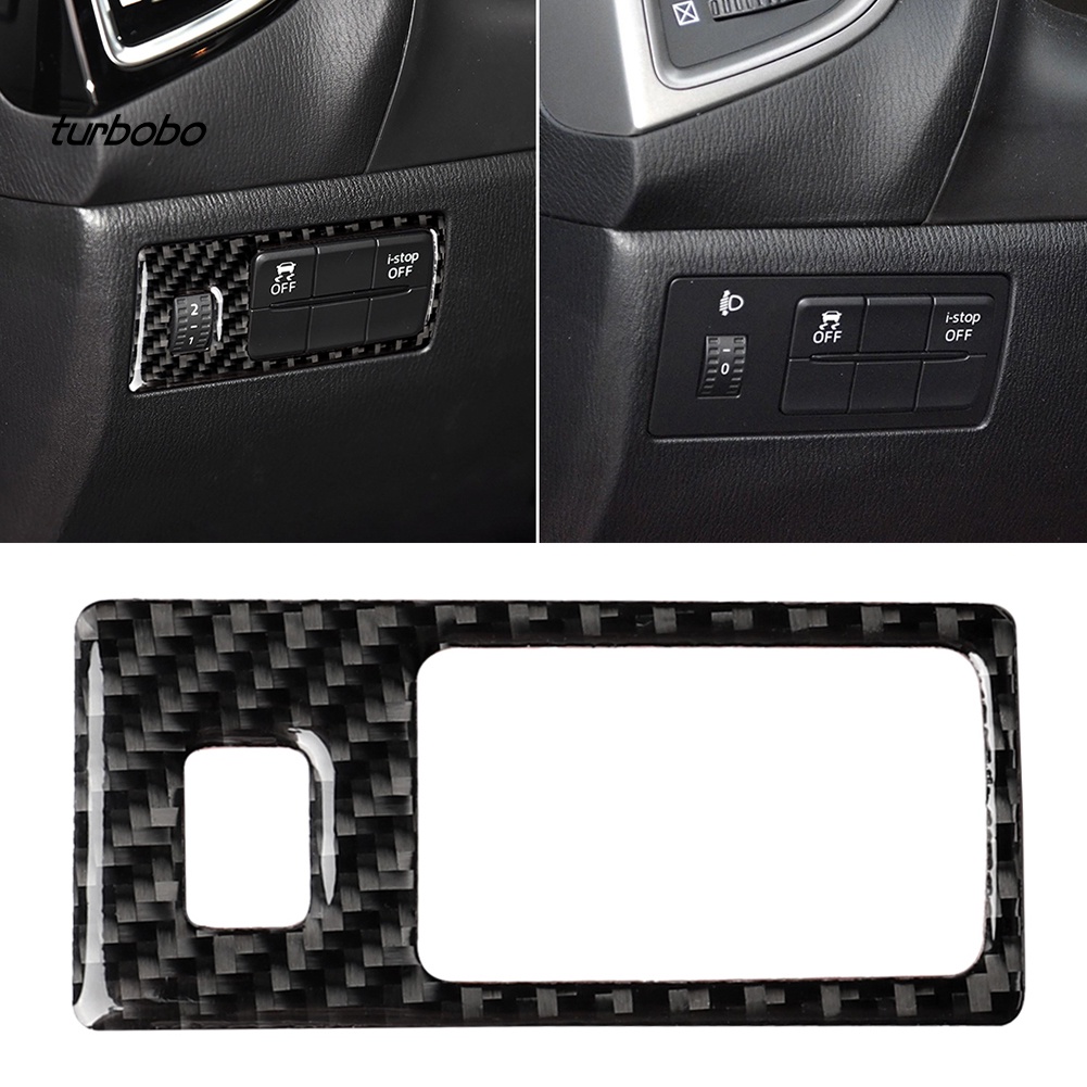 Miếng Dán Trang Trí Công Tắc Đèn Pha Cho Xe Hơi Mazda 3 Axela