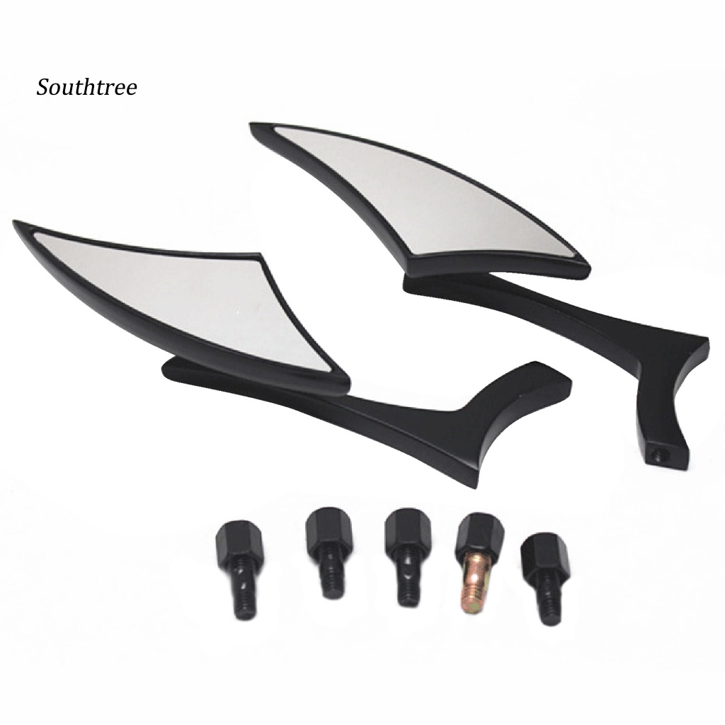 Bộ 2 Gương Chiếu Hậu Bằng Hợp Kim Nhôm Thay Thế Chuyên Dụng Cho Xe Mô Tô