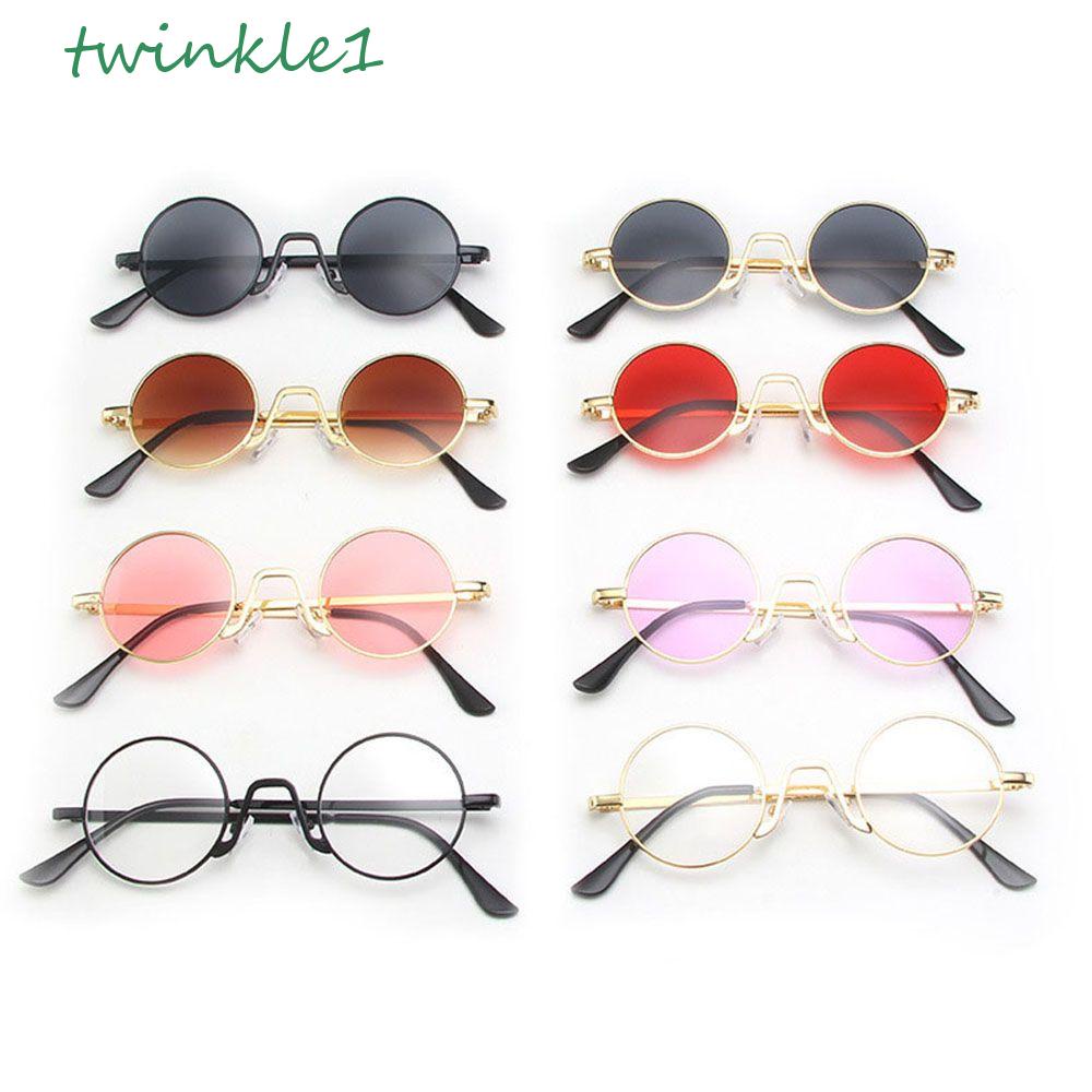TWINKLE Kính Mát Gọng Tròn Cổ Điển Cá Tính Cho Nam Nữ