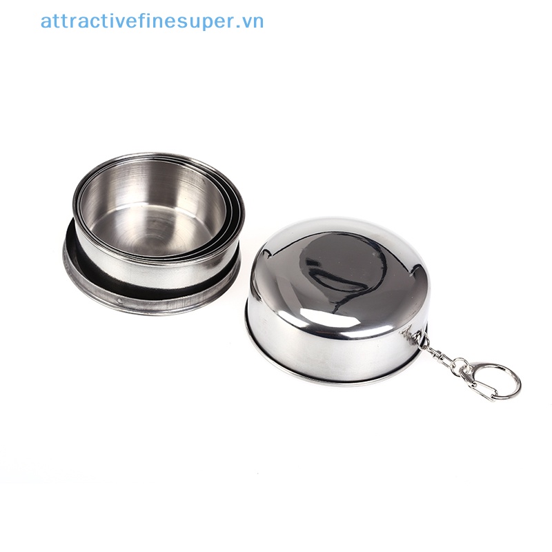 Cốc Uống Nước Bằng Thép Không Gỉ Có Thể Gấp Lại Được AFS 240ml