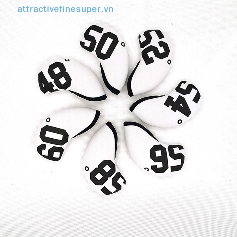 Afs Set 10 Vỏ Bọc Đầu Gậy Đánh golf Cao Cấp 4-9 ASPX 6 Màu