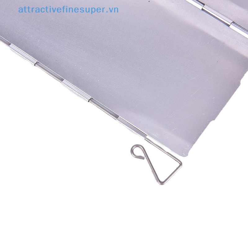 Set 10 Tấm Chắn Gió Cho Bếp Ga Có Thể Gấp Gọn Tiện Dụng Khi Đi Cắm Trại Hot!