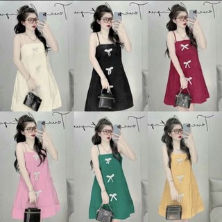 Set bộ đùi hai dây áo phom dài vải lanh mềm mại freesize dưới 58kg