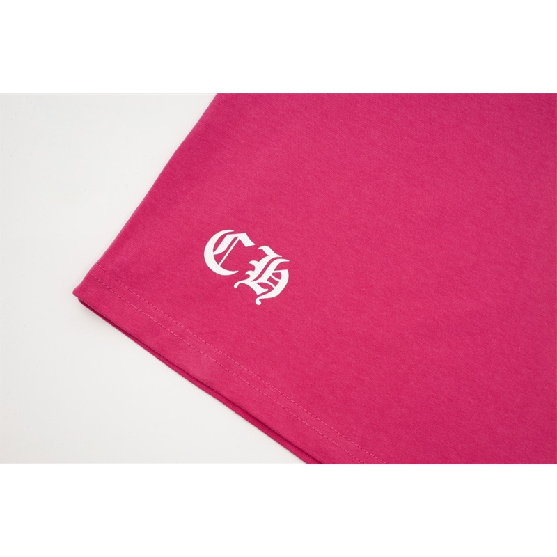 Áo Thun Cộc Tay Thêu Chữ Thập Xu Hướng Thời Trang Rt67I5