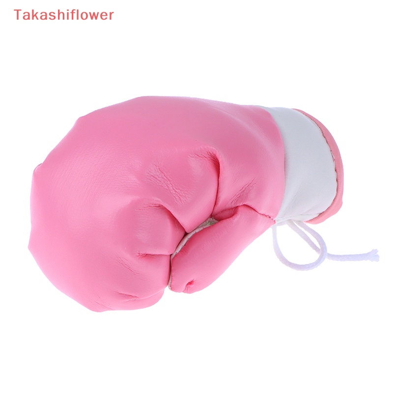 Móc Khóa / Gương / Găng Tay Boxing 10CM DIY Bằng Da Trang Trí Nội Thất Xe Hơi