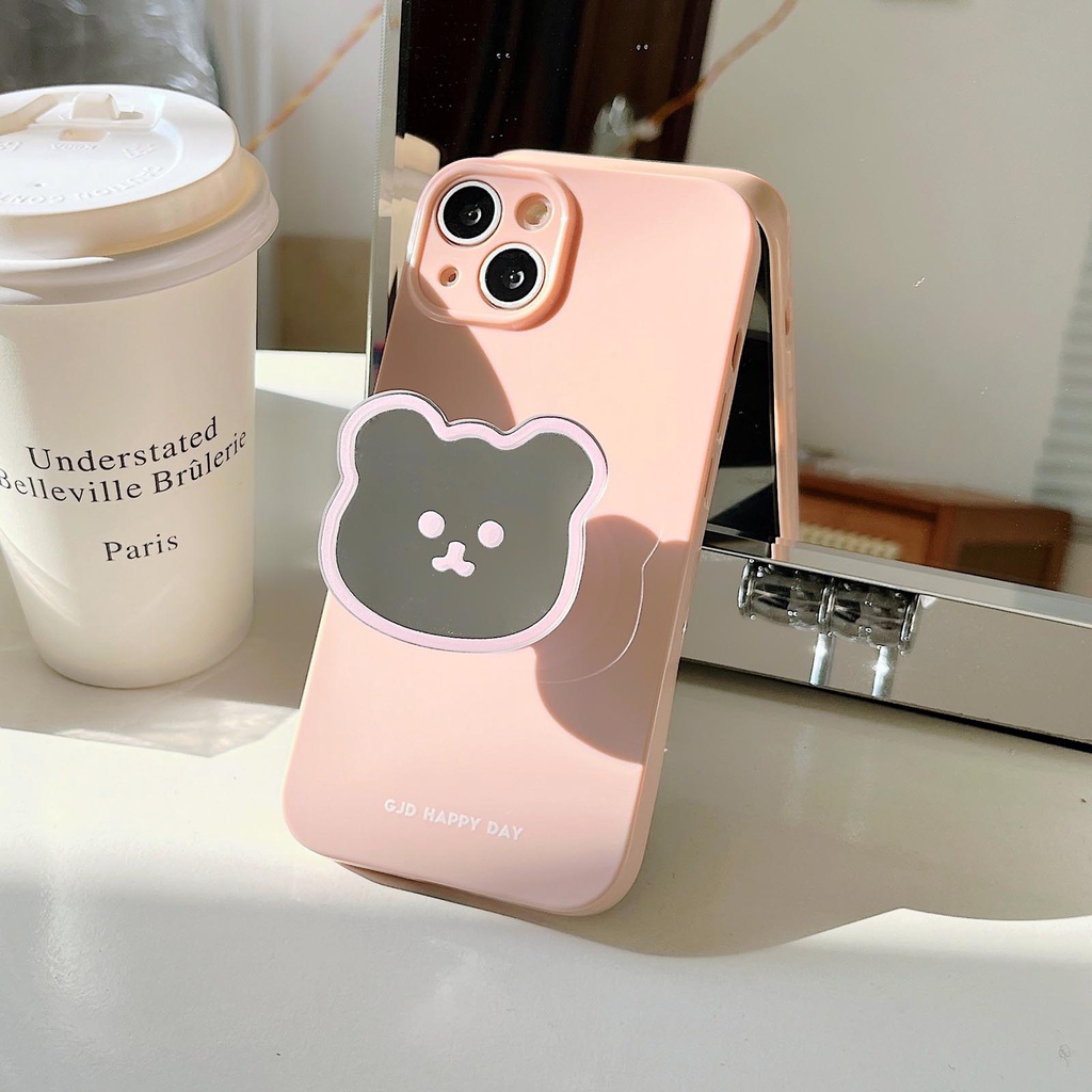 Ốp Điện Thoại Có Giá Đỡ Hình Gấu Dễ Thương Cho Iphone 14 Pro Max 14 13 12 11 Pro Max