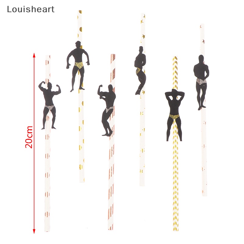 Set 6 Ống Hút Louisheart TFG Trang Trí Tiệc