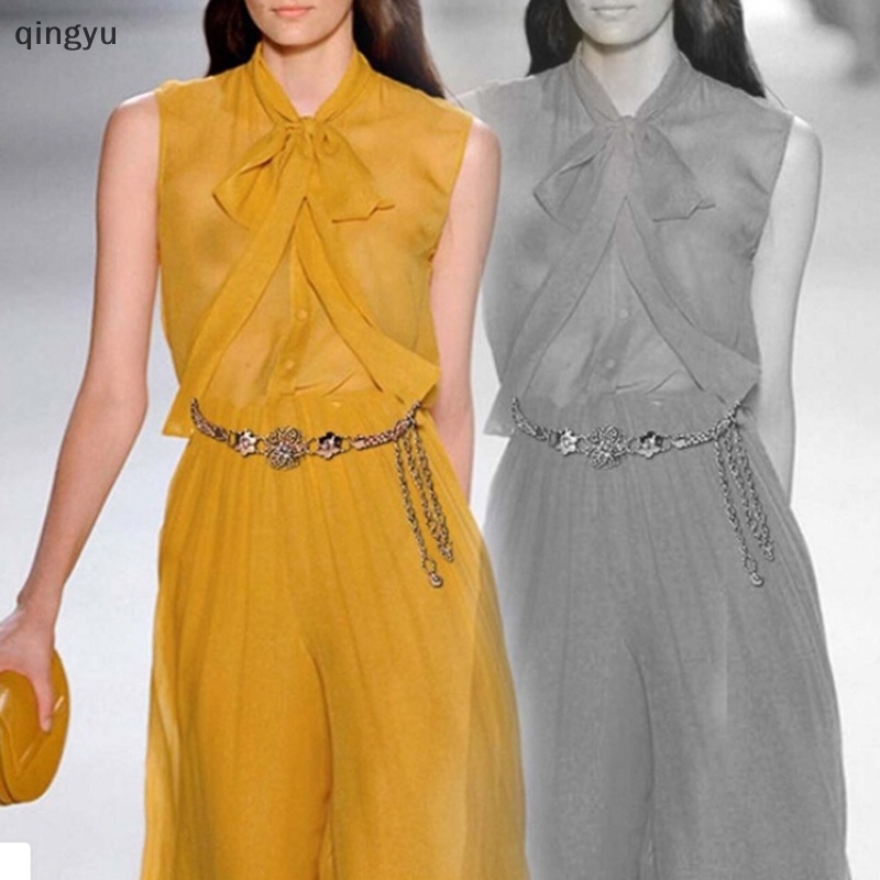 Thắt Lưng Dây Xích Kim Loại Thanh Lịch Thời Trang Mới