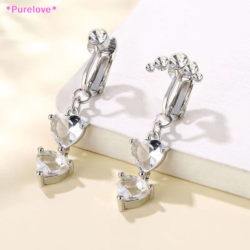 Khuyên Rốn Đính Đá Hình Trái Tim Xinh Xắn Mới