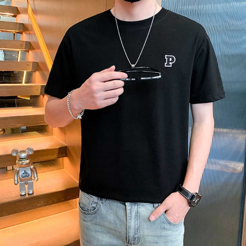 Áo Thun Tay Ngắn Cổ Tròn Dáng Rộng Thời Trang Mùa Hè Hàng Mới Dành Cho Bạn Nam