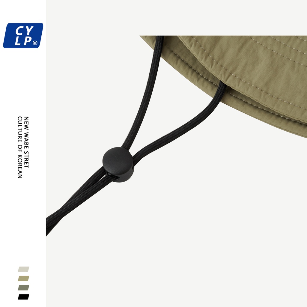 Mũ Bucket Chống Nắng Thoáng Khí Nhanh Khô Phối Ruy Băng In Chữ Thời Trang Mùa Hè Cho Nữ