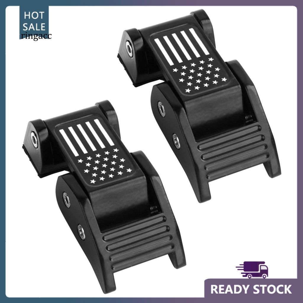 1 Cặp Chốt Khóa Nắp Ca Pô Bằng Hợp Kim Nhôm Cho Jeep Wrangler JK JL 07-21